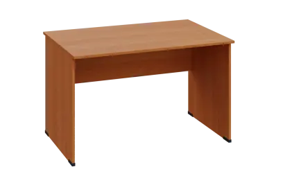 EPL 18 - 12 stůl kancelářský, dřevěná podnož, deska 18 mm, široký 1200 mm, olše jantar